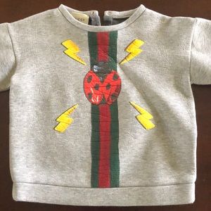 GUCCI winter pullover sweatshirt 36 mo. 3/4 sleeve